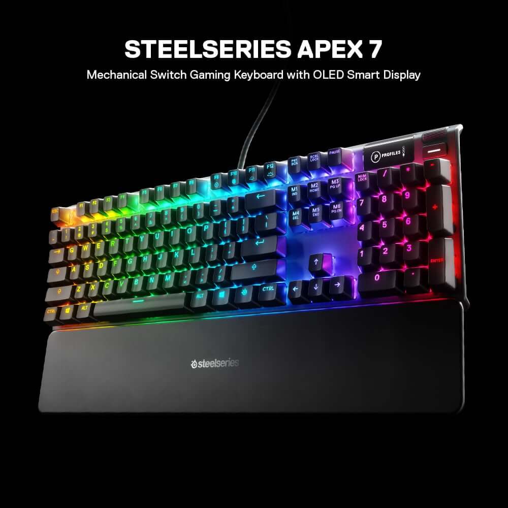 คีย์บอร์ดเกมมิ่ง SteelSeries Apex 7 Red Switch_1