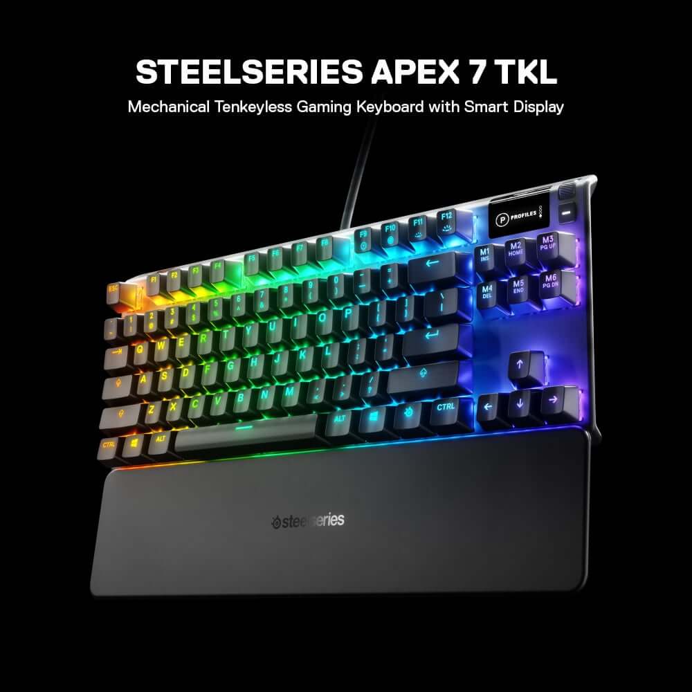 คีย์บอร์ดเกมมิ่ง SteelSeries Apex 7 TKL Blue Switch_1