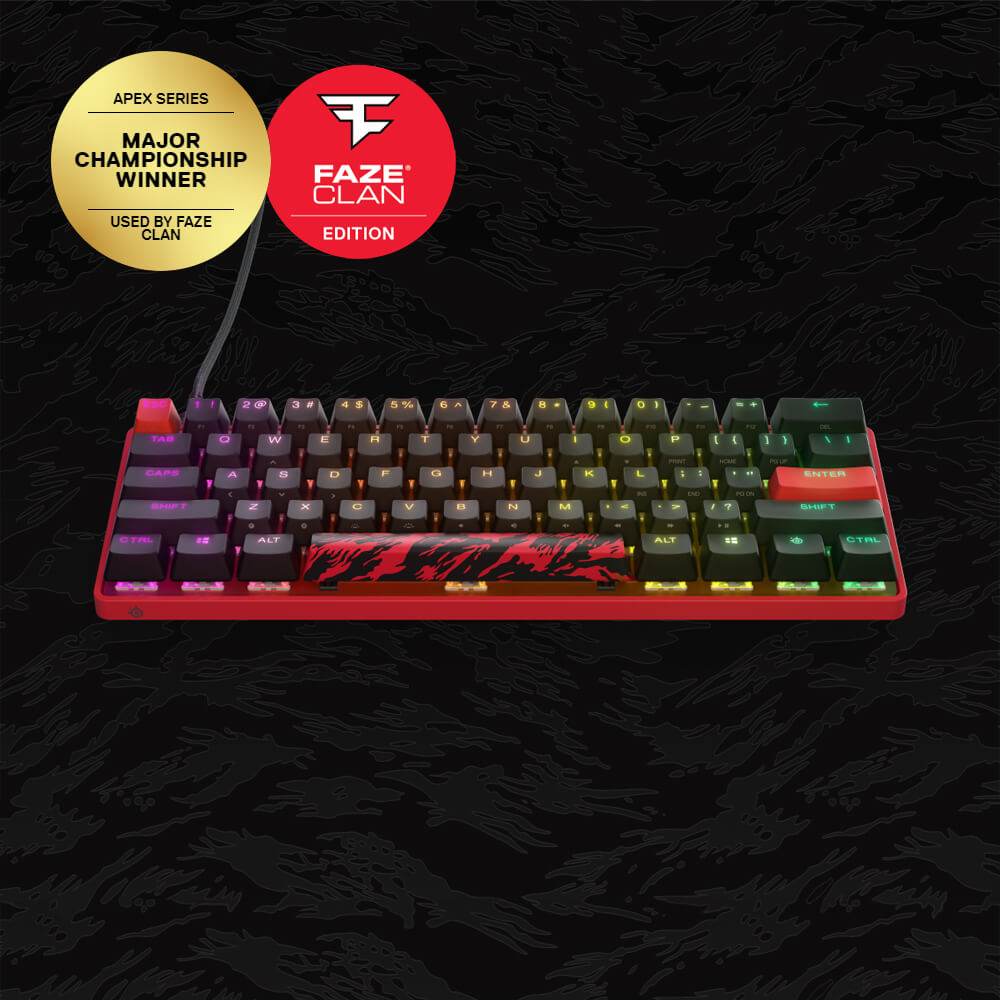 คีย์บอร์ดเกมมิ่ง SteelSeries Apex 9 Mini Faze Clan Edition_1