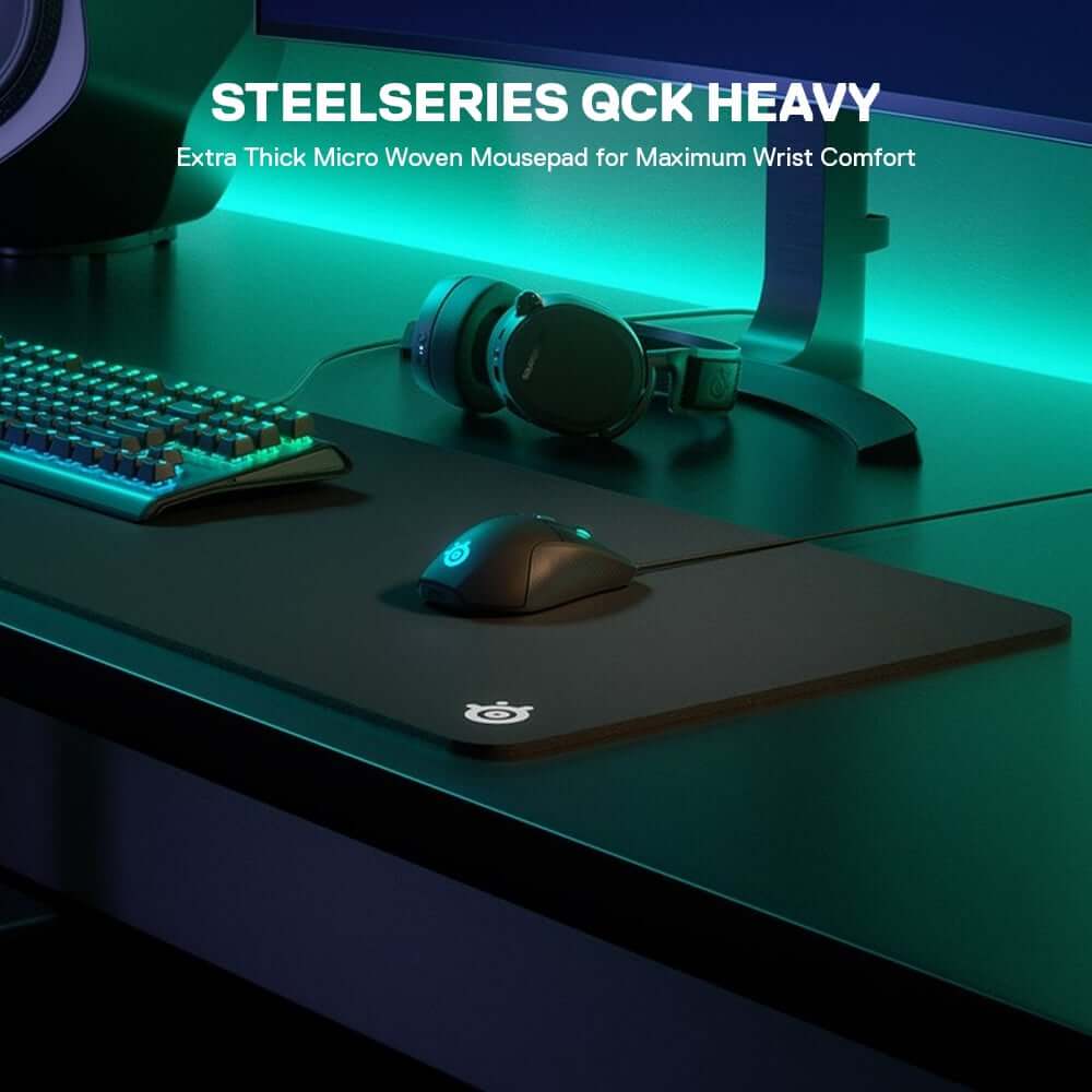 แผ่นรองเมาส์ SteelSeries QcK Heavy ไซซ์ L