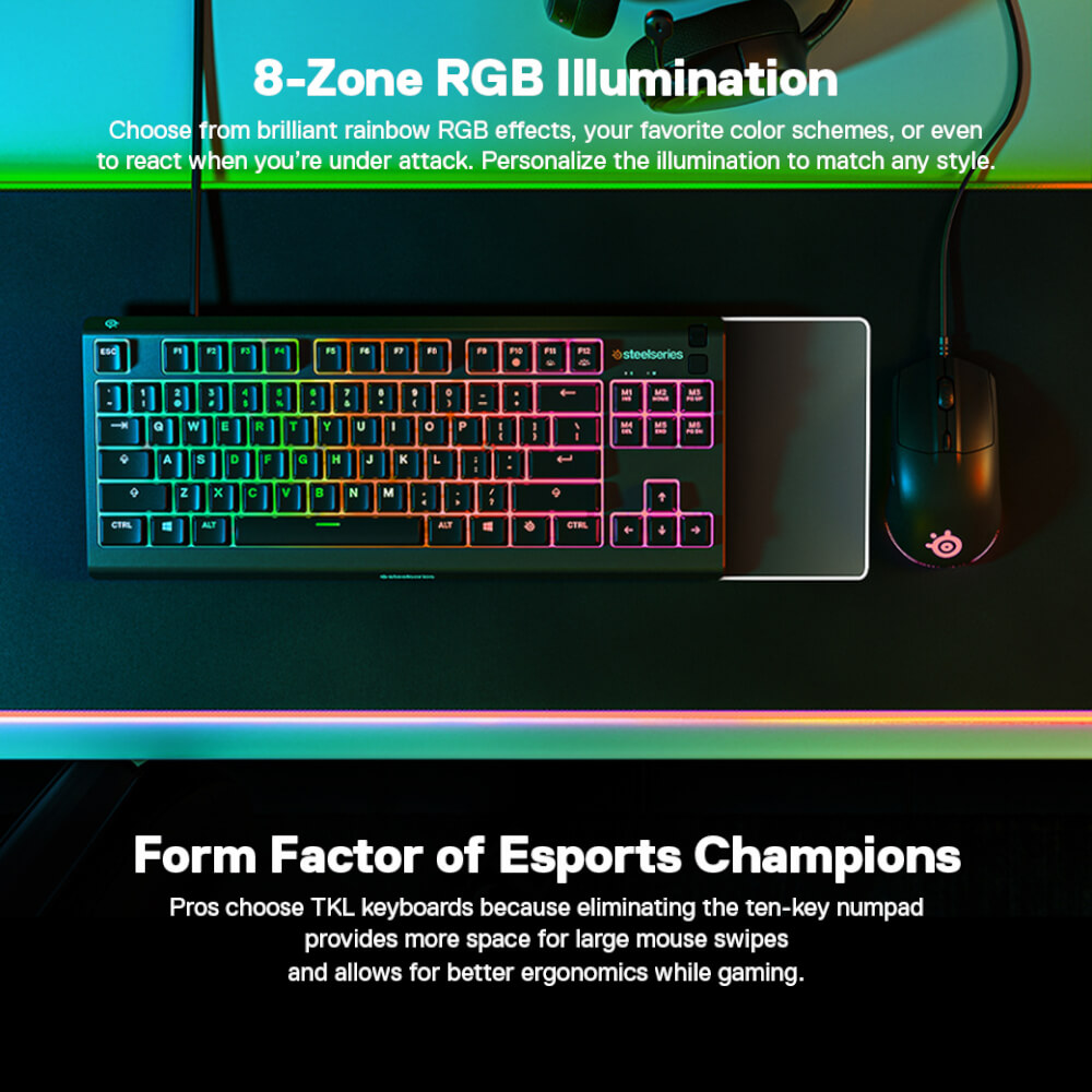 คีย์บอร์ดเกมมิ่ง SteelSeries Apex 3 TKL_3