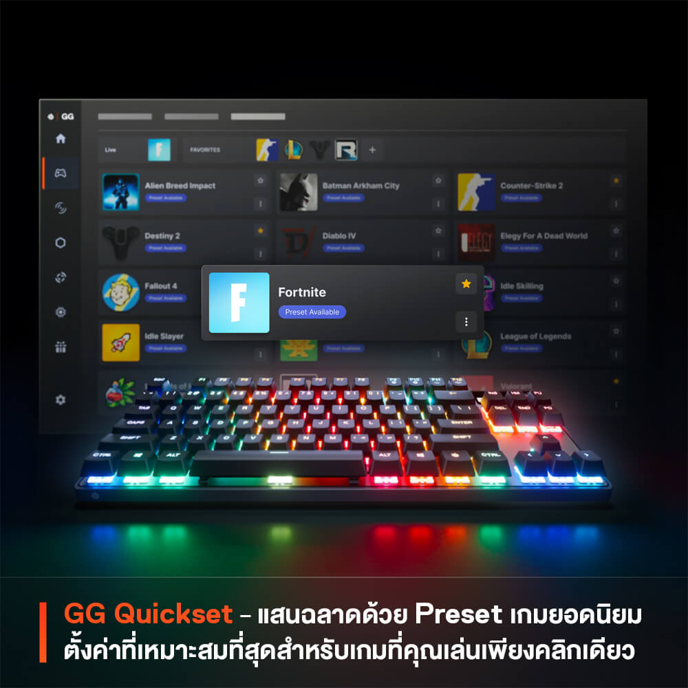 คีย์บอร์ดเกมมิ่งไร้สาย SteelSeries Apex Pro TKL Gen 3_4