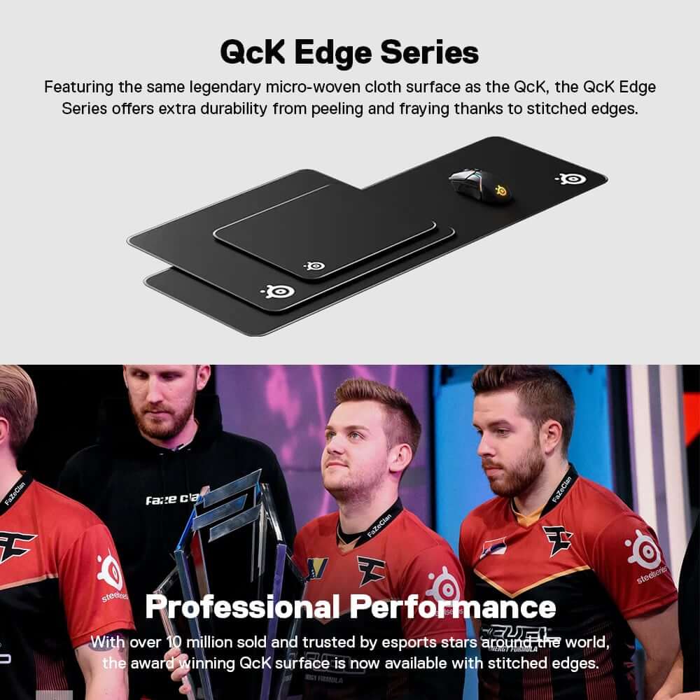 แผ่นรองเมาส์ SteelSeries QcK Edge ไซซ์ L