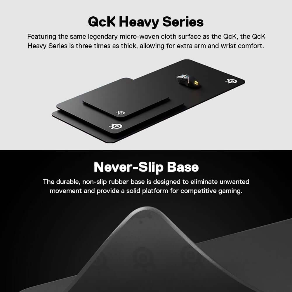 แผ่นรองเมาส์ SteelSeries QcK Heavy ไซซ์ L