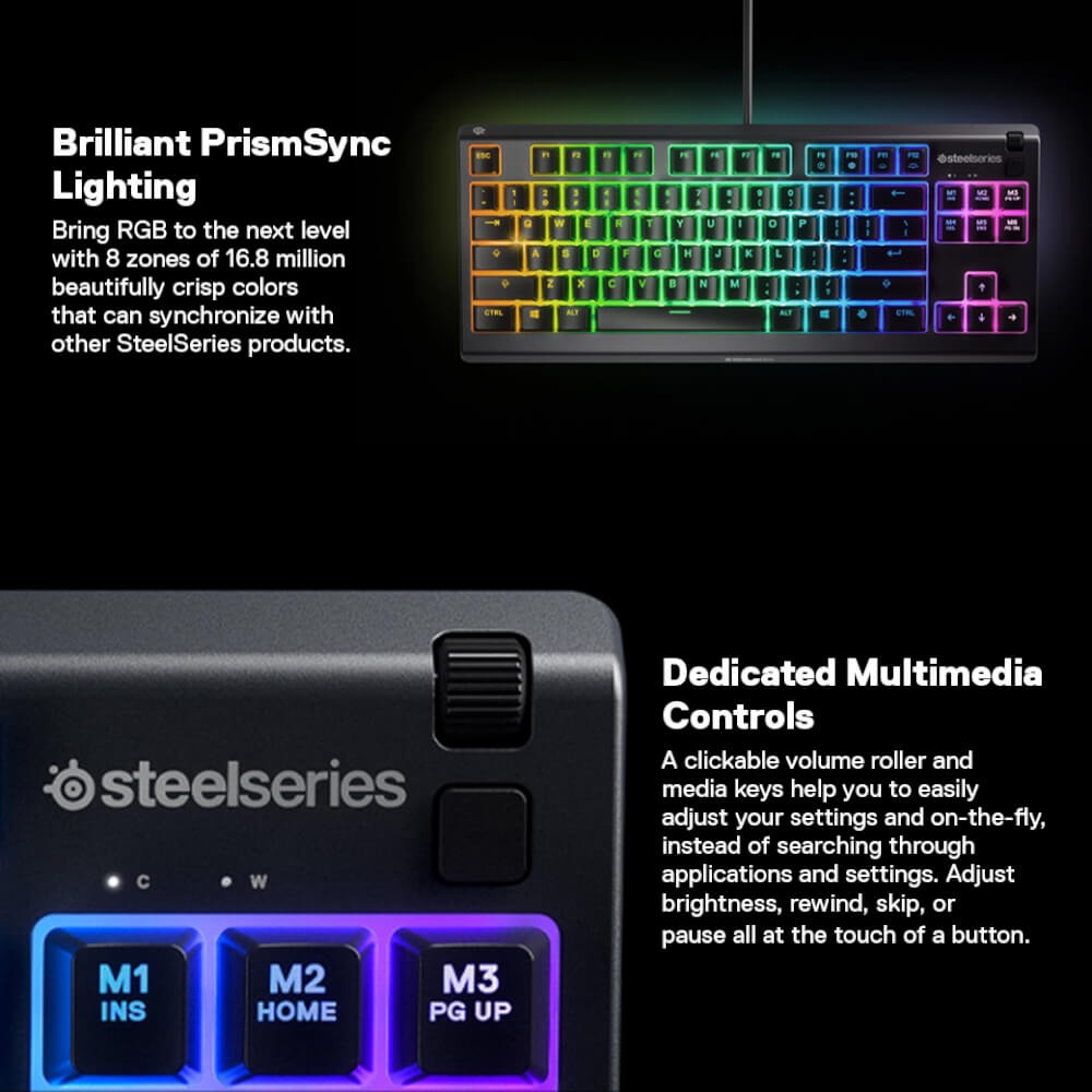 คีย์บอร์ดเกมมิ่ง SteelSeries Apex 3 TKL_5