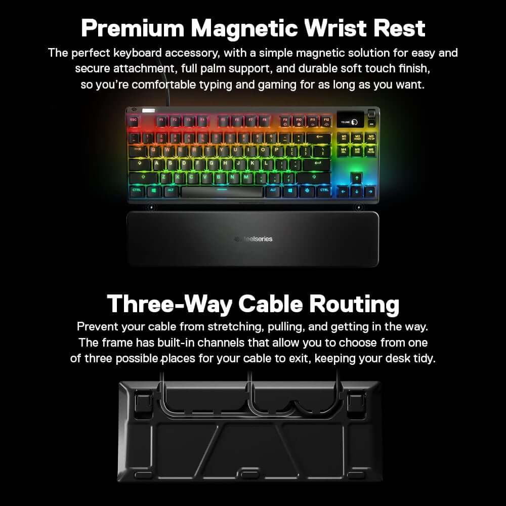 คีย์บอร์ดเกมมิ่ง SteelSeries Apex 7 TKL Blue Switch_5