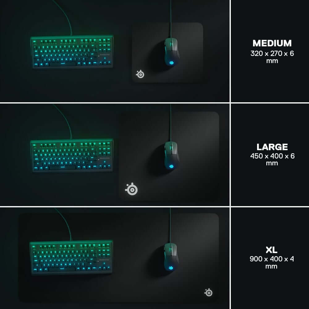 แผ่นรองเมาส์ SteelSeries QcK Heavy ไซซ์ L