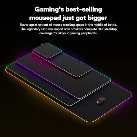 แผ่นรองเมาส์ SteelSeries QcK Prism Cloth ไซซ์ M_2