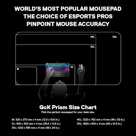 แผ่นรองเมาส์ SteelSeries QcK Prism Cloth ไซซ์ M_6