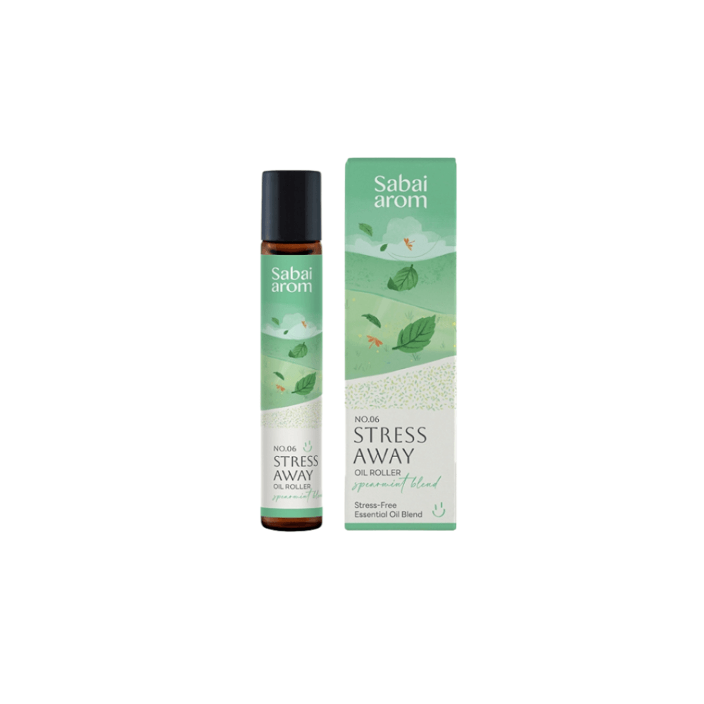 ลูกกลิ้งน้ำมันหอมระเหย สบายอารมณ์ กลิ่น STRESS AWAY 100 มล. (1 ขวด)_0