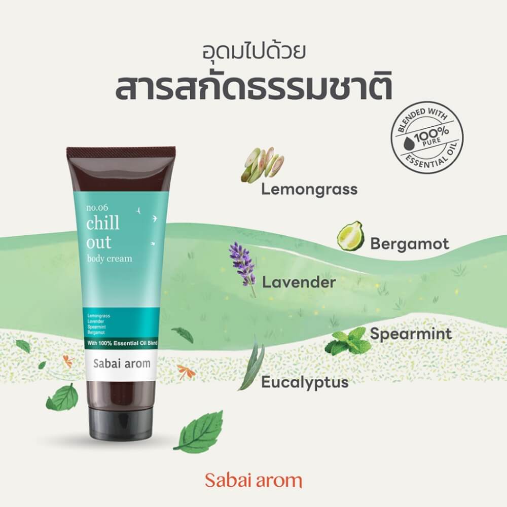 ครีมบำรุงผิว สบายอารมณ์ กลิ่น CHILL OUT 120กรัม. จำนวน 1 ขวด_2