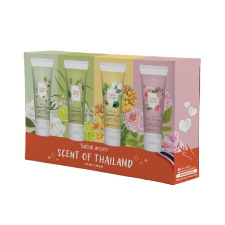 เซ็ตครีมทาบำรุงมือ สบายอารมณ์ SCENT OF THAILAND 75กรัม. จำนวน 4 ชิ้น_0