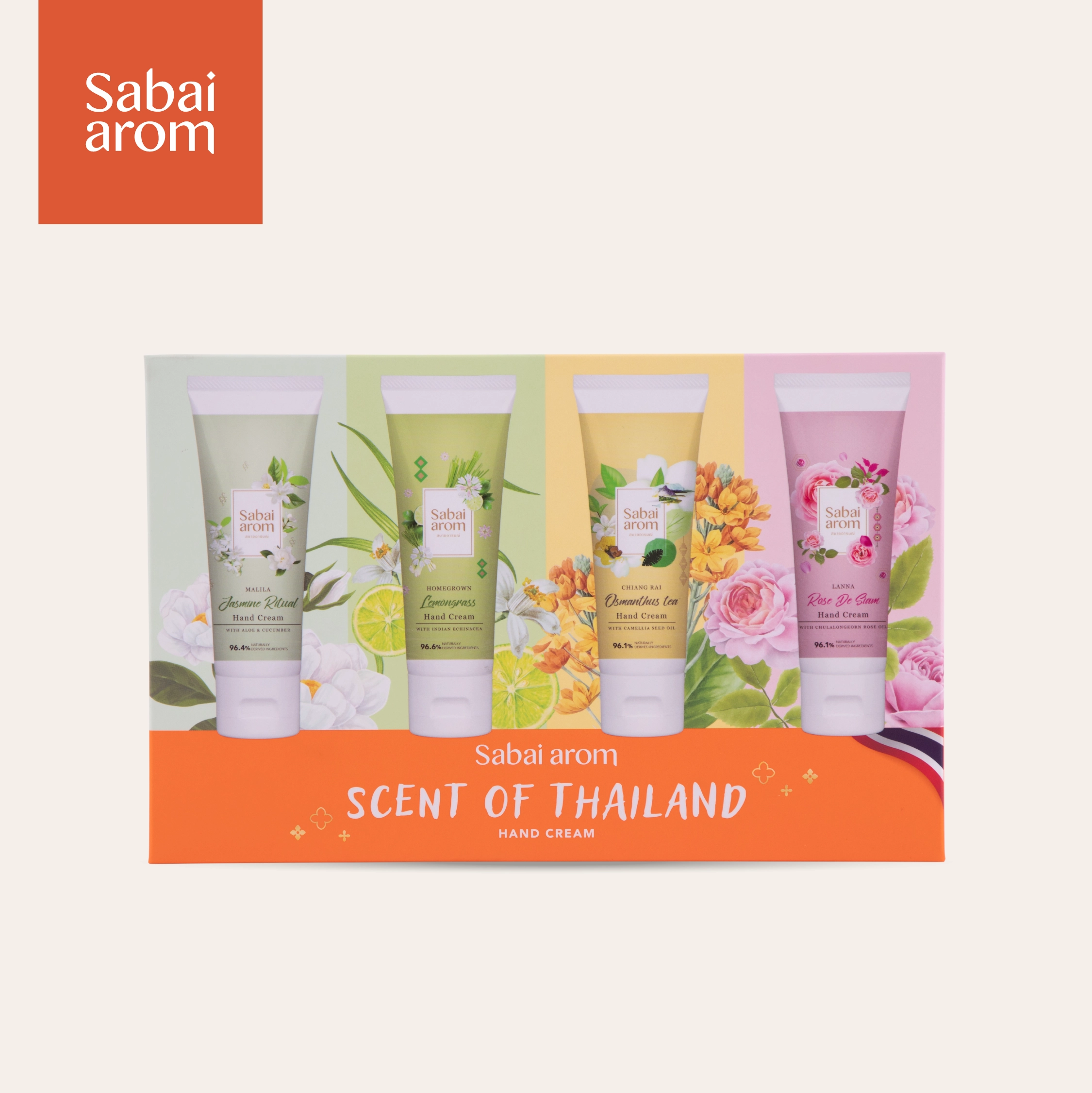 เซ็ตครีมทาบำรุงมือ สบายอารมณ์ SCENT OF THAILAND 75กรัม. จำนวน 4 ชิ้น_5