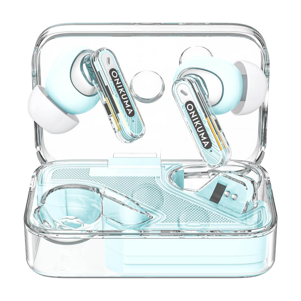 หูฟังเกมมิ่งไร้สาย ONIKUMA T5 IN-EAR BLUETOOTH EARPHONE - สีน้ำเงิน_0