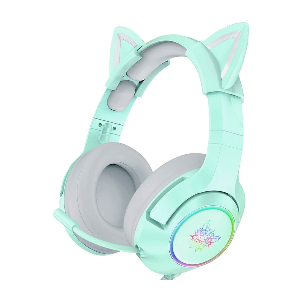 หูฟังเกมมิ่ง ONIKUMA K9 CAT EARS GAMING HEADSET - สีเขียว (3.5)_0