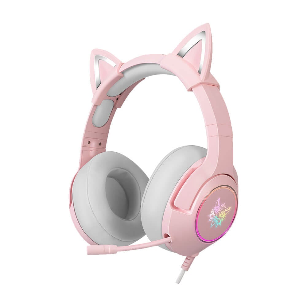 หูฟังเกมมิ่ง ONIKUMA K9 CAT EARS GAMING HEADSET - สีชมพู (3.5)_0