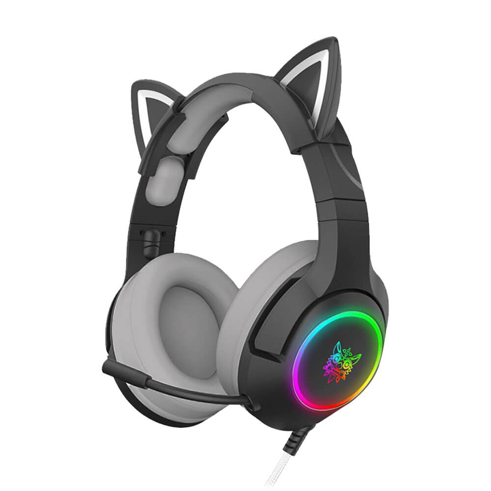หูฟังเกมมิ่ง ONIKUMA K9 CAT EARS GAMING HEADSET - POWER HONOR BLACK (7.1)