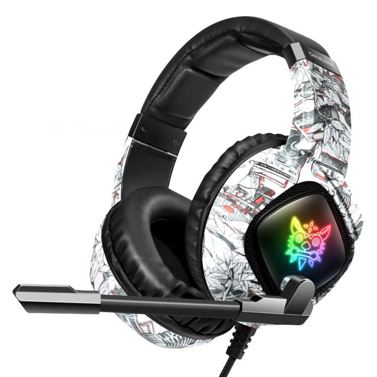 หูฟังเกมมิ่ง ONIKUMA K19 GAMING HEADSET - ลายพลางสีขาว