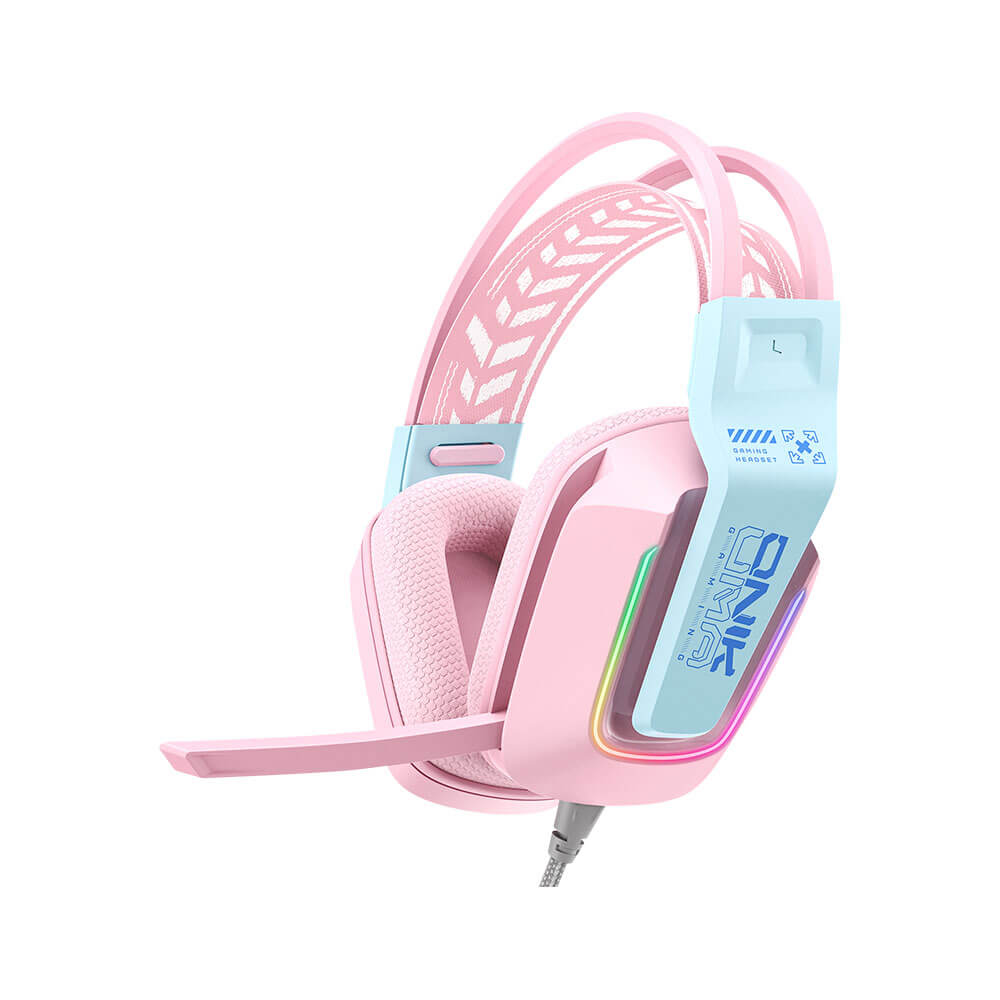 หูฟังเกมมิ่ง ONIKUMA X13 GAMING HEADSET - สีชมพู
