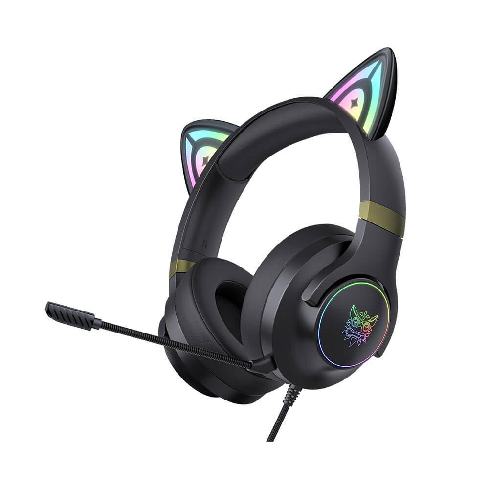 หูฟังเกมมิ่ง ONIKUMA X30 CAT EAR RGB GAMING HEADSET - สีดำ_0