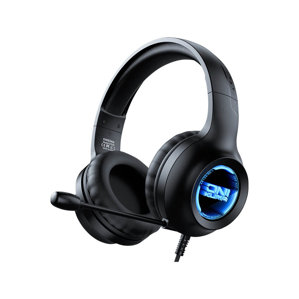 หูฟังเกมมิ่ง ONIKUMA X36 ABYSS LAMP EFFECT เอฟเฟกต์แสงไฟ ABYSS LAMP - สีดำ_0