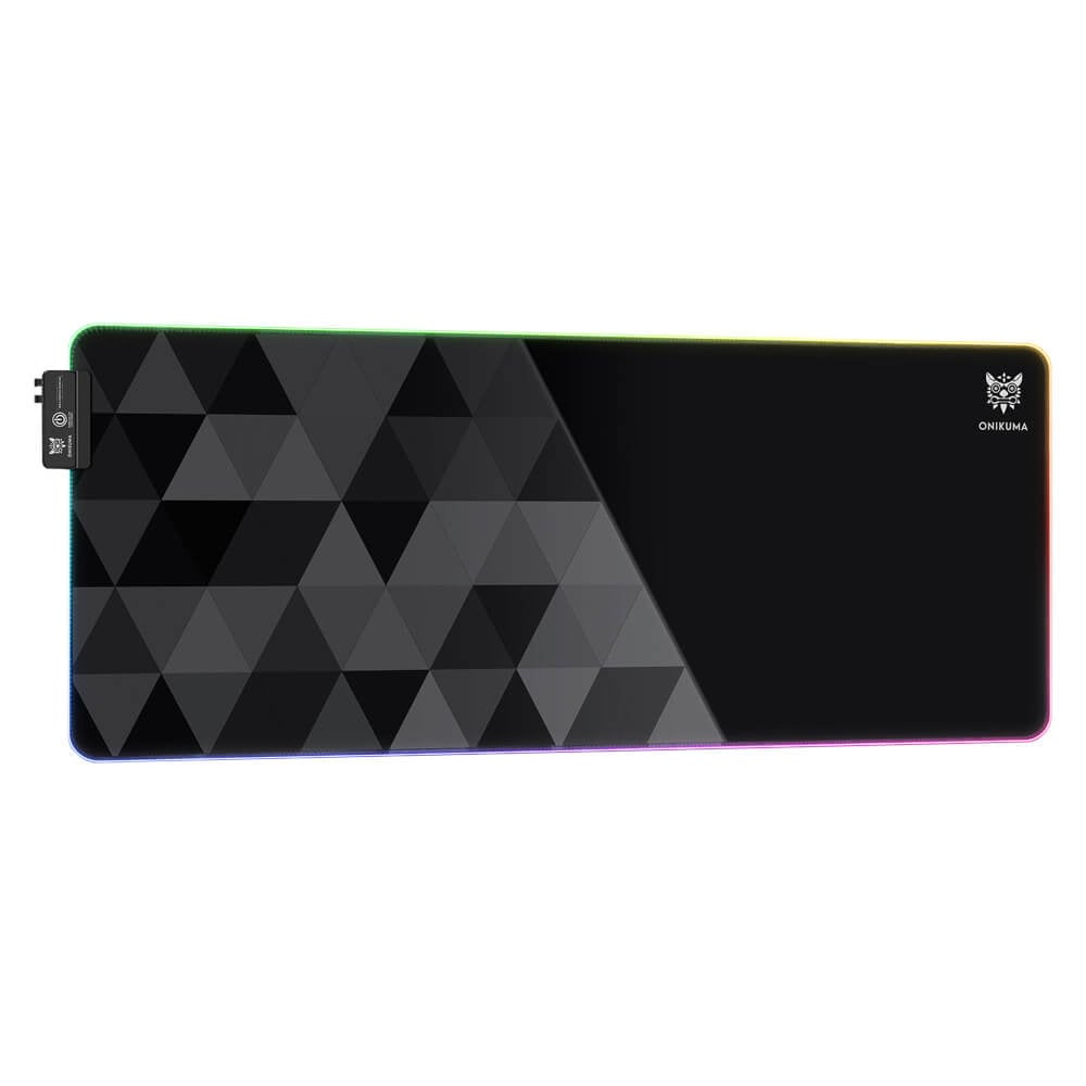 แผ่นรองเมาส์เกมมิ่ง ONIKUMA MP006 RGB GAMING MOUSEPAD ขนาด 800 X 300 X 4 มม. - สีดำ_0