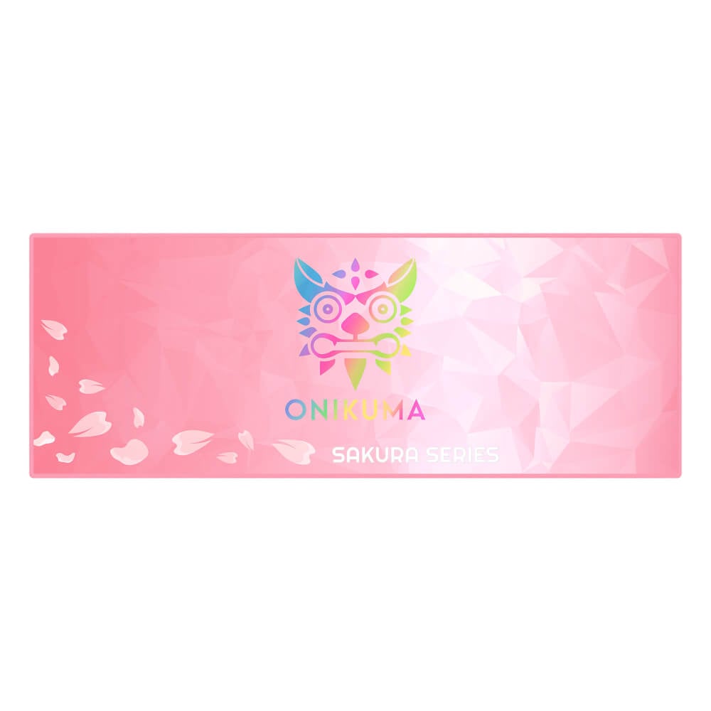 แผ่นรองเมาส์เกมมิ่ง ONIKUMA SAKURA GAMING MOUSEPAD - สีชมพู_0