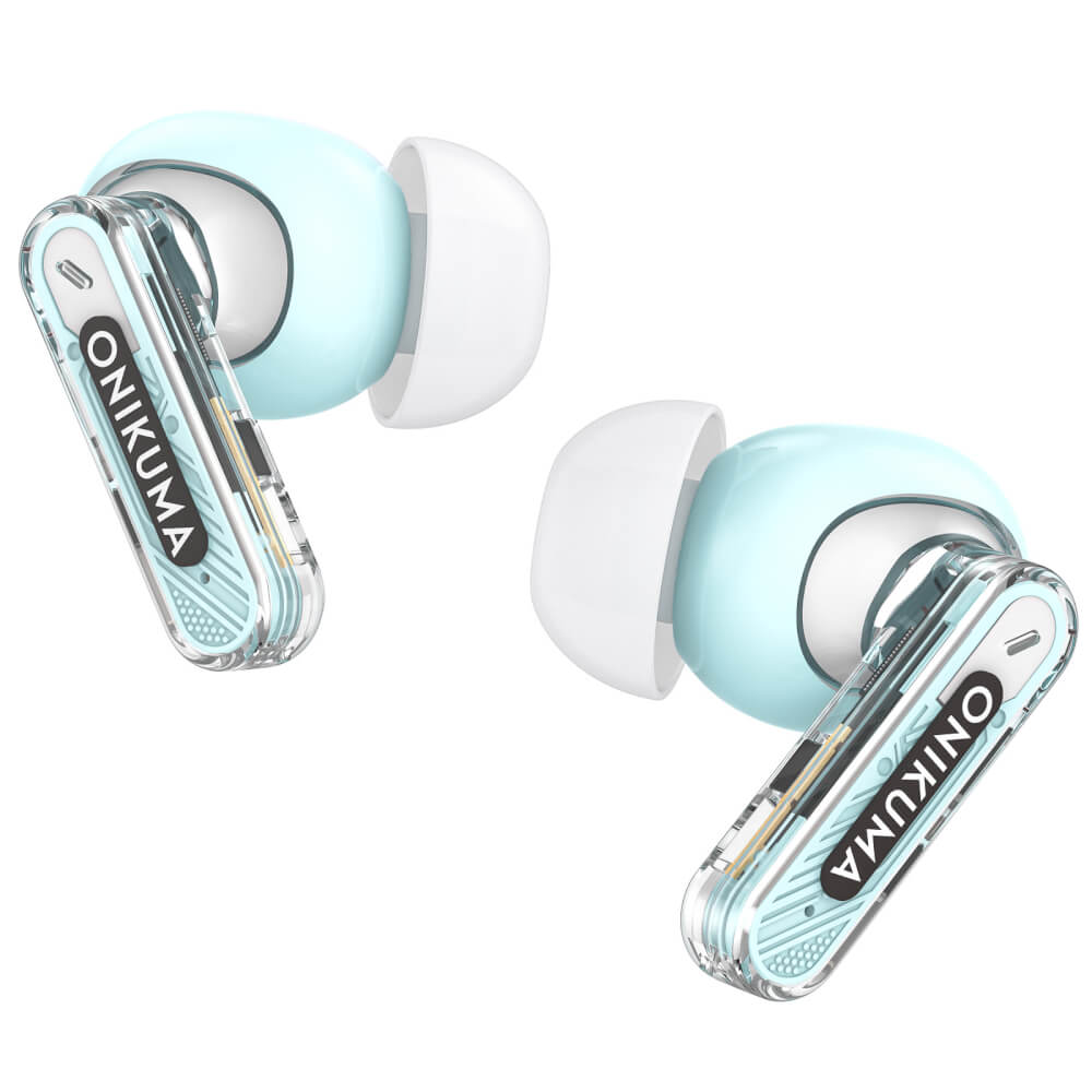 หูฟังเกมมิ่งไร้สาย ONIKUMA T5 IN-EAR BLUETOOTH EARPHONE - สีน้ำเงิน_1