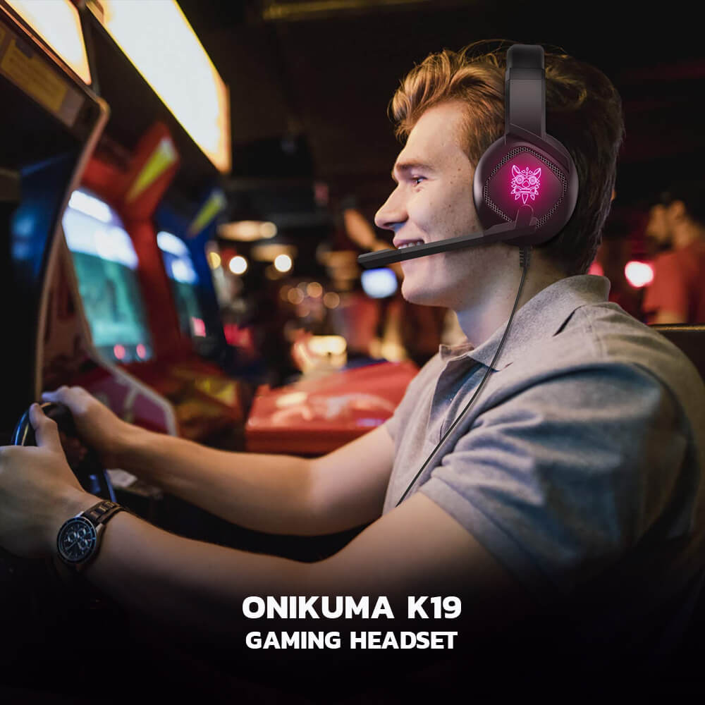 หูฟังเกมมิ่ง ONIKUMA K19 GAMING HEADSET - สีดำ