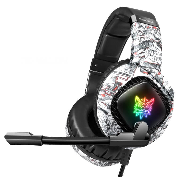 หูฟังเกมมิ่ง ONIKUMA K19 GAMING HEADSET - ลายพลางสีขาว