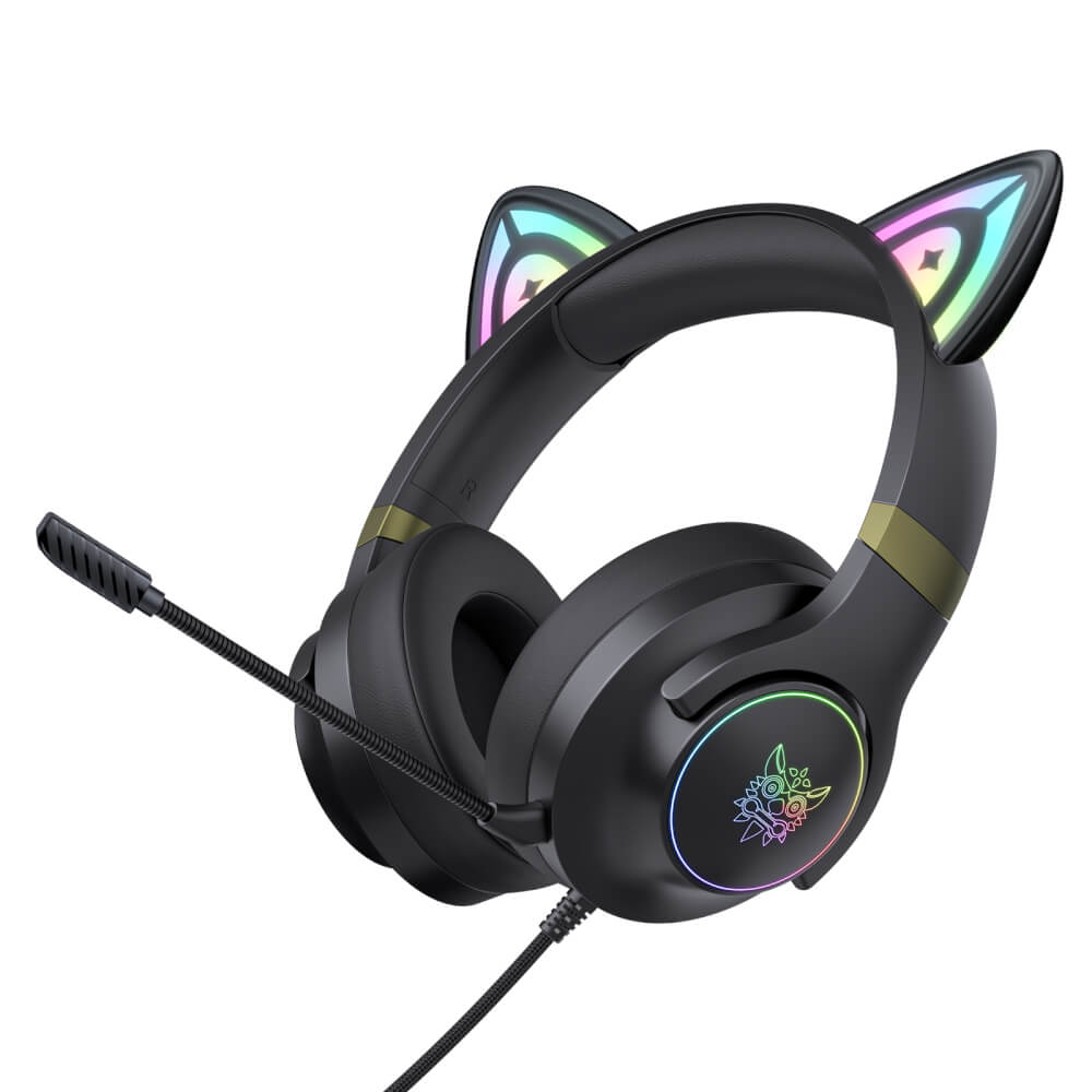 หูฟังเกมมิ่ง ONIKUMA X30 CAT EAR RGB GAMING HEADSET - สีดำ_1