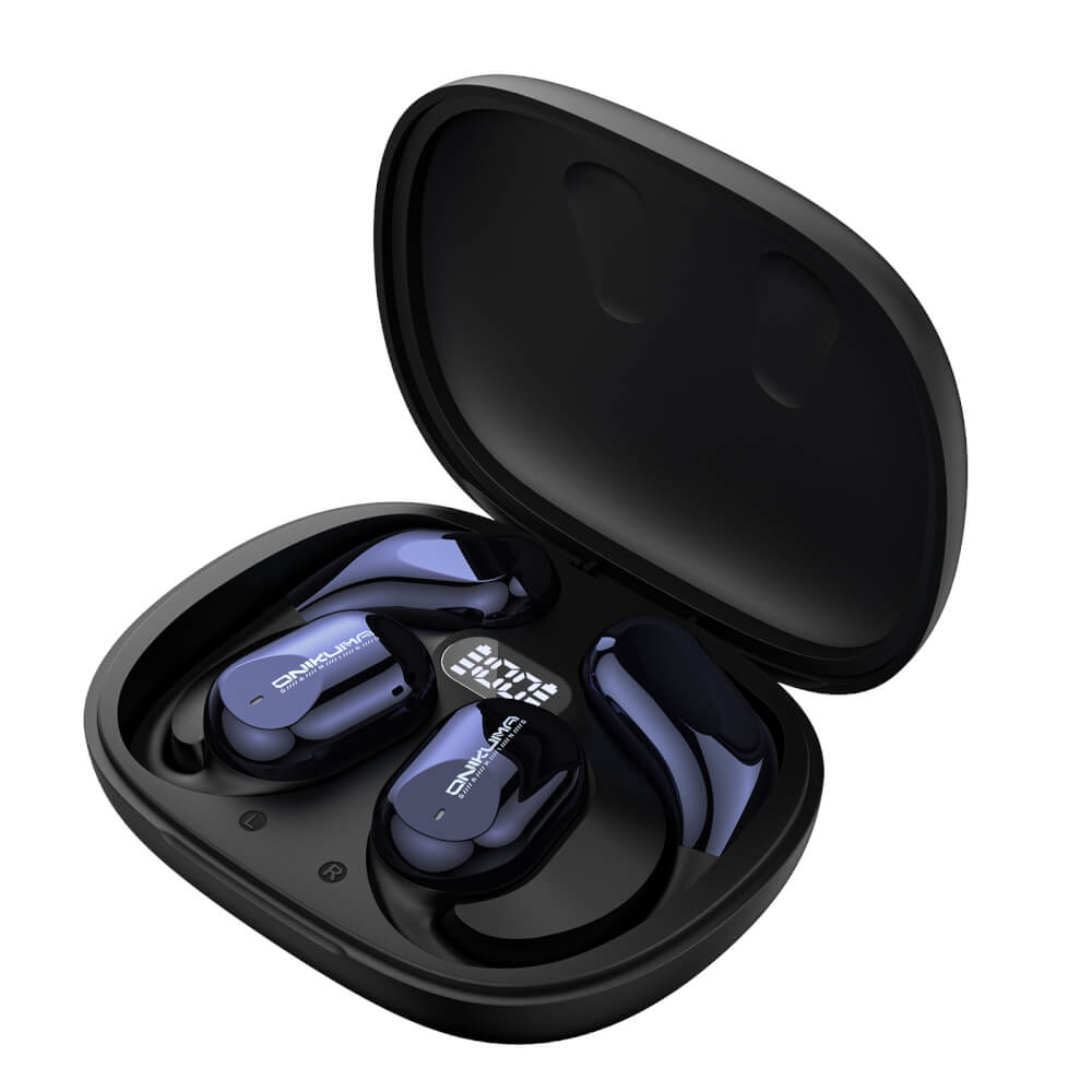 หูฟังไร้สาย ONIKUMA T209 OWS BLUETOOTH EARPHONE มีจอ LED แสดงพลังงาน - สีดำ_1