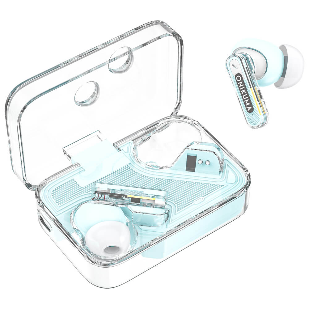 หูฟังเกมมิ่งไร้สาย ONIKUMA T5 IN-EAR BLUETOOTH EARPHONE - สีน้ำเงิน_2