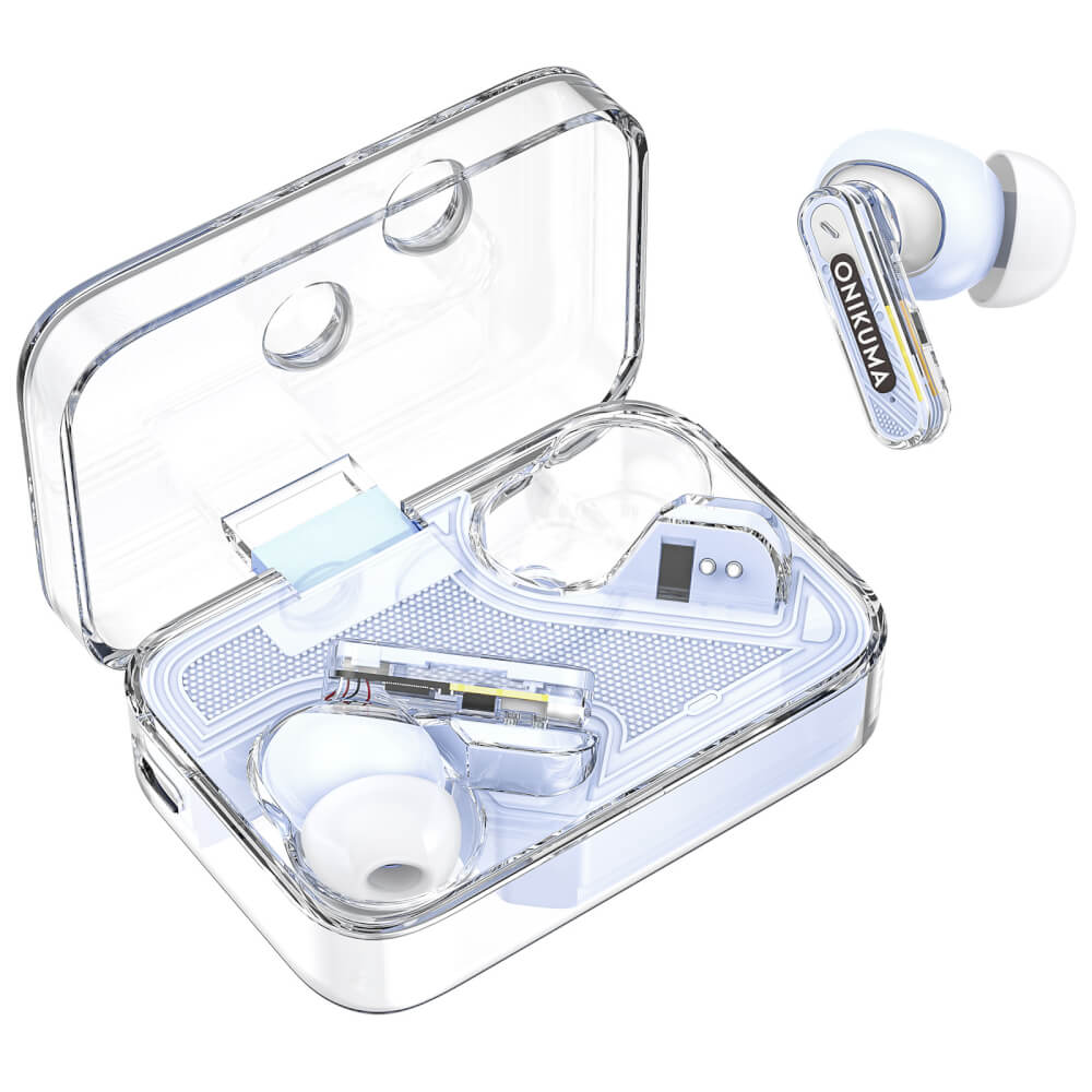 หูฟังเกมมิ่งไร้สาย ONIKUMA T5 IN-EAR BLUETOOTH EARPHONE - สีม่วง_2
