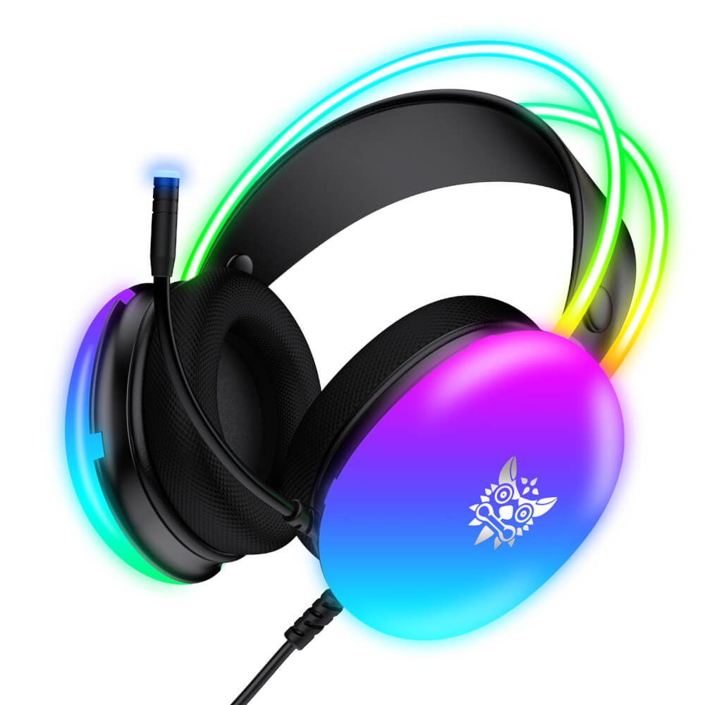 หูฟังเกมมิ่ง ONIKUMA X25 RGB GAMING HEADSET - สีดำ (3.5)_2