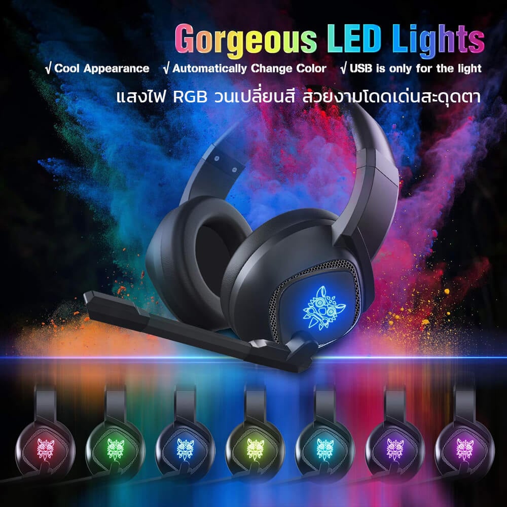 หูฟังเกมมิ่ง ONIKUMA K19 GAMING HEADSET - สีดำ