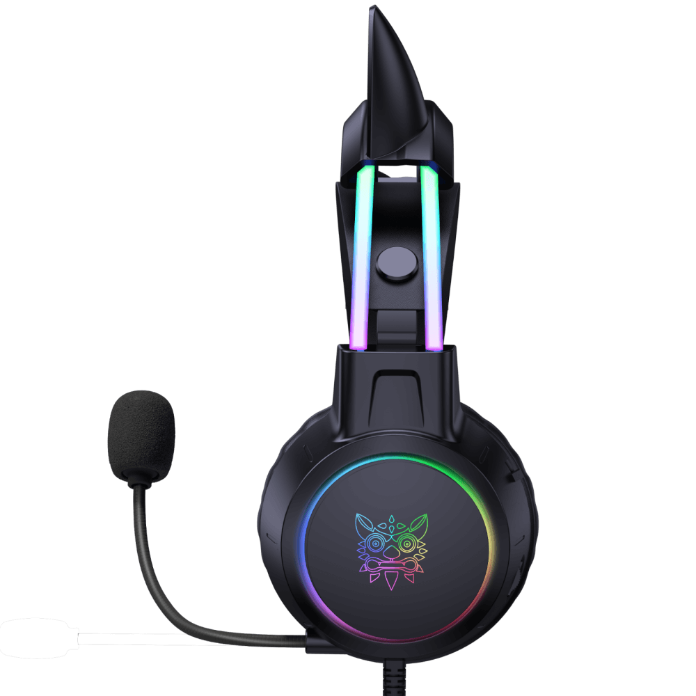 หูฟังเกมมิ่ง ONIKUMA X15 PRO CAT EARS RGB LIGHT DOUBLE-HEAD BEAM - สีดำ_3