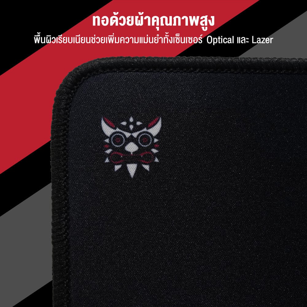 แผ่นรองเมาส์เกมมิ่ง ONIKUMA MP007 GAMING MOUSEPAD ขนาด 290 X 250 X 3 มม. - สีดำ_3