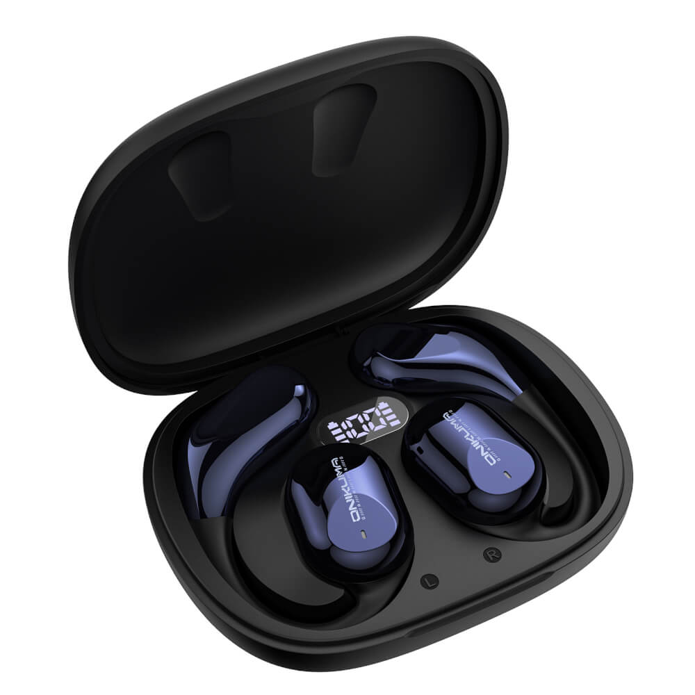 หูฟังไร้สาย ONIKUMA T209 OWS BLUETOOTH EARPHONE มีจอ LED แสดงพลังงาน - สีดำ_3