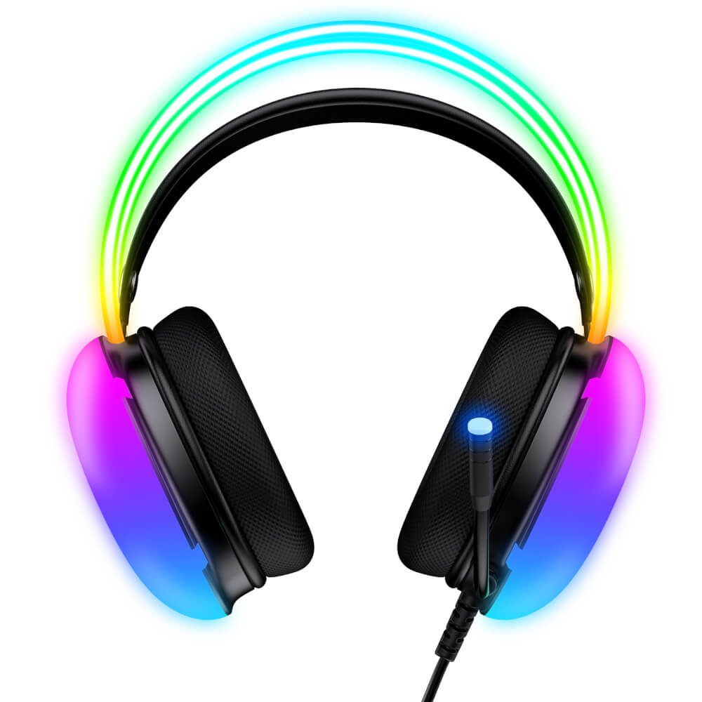 หูฟังเกมมิ่ง ONIKUMA X25 RGB GAMING HEADSET - สีดำ (3.5)_4