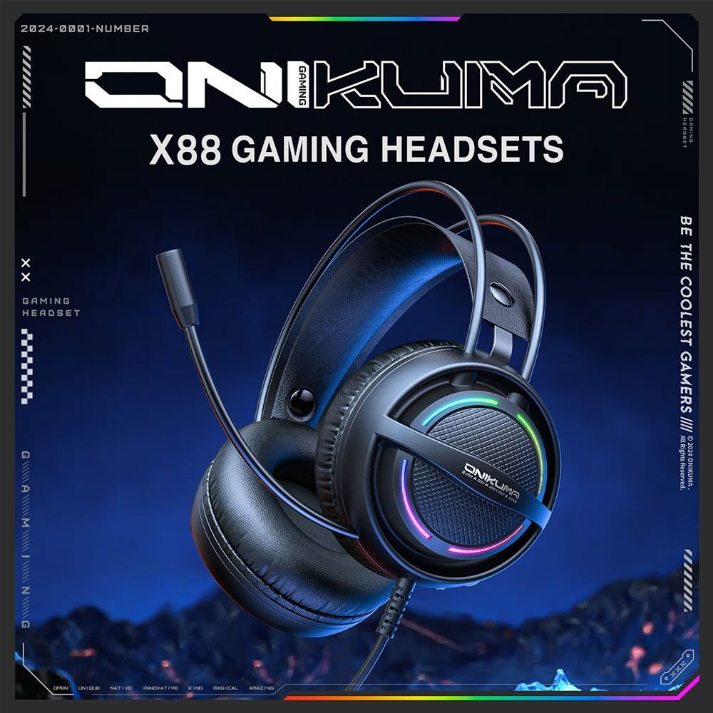 หูฟังเกมมิ่ง ONIKUMA X88 RGB GAMING HEADSET
