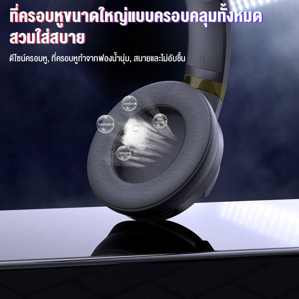 หูฟังเกมมิ่ง ONIKUMA X30 CAT EAR RGB GAMING HEADSET - สีดำ_7