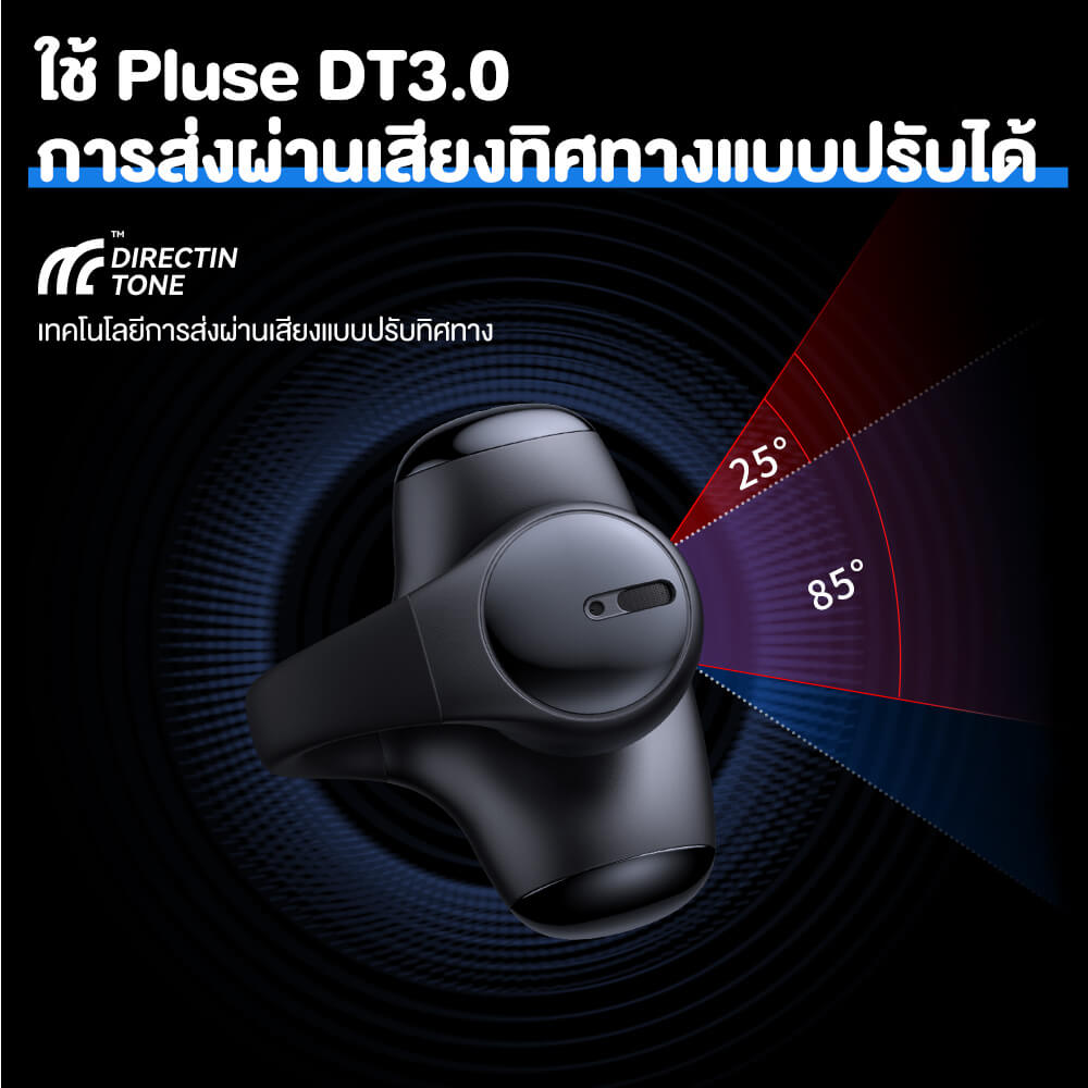 หูฟังเกมมิ่งไร้สาย ONIKUMA T306 TWS EAR CLIP DESIGN BLUETOOTH HEADSET - สีดำ_8