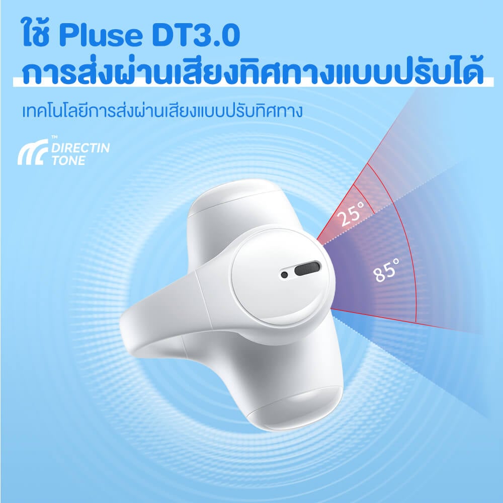 หูฟังเกมมิ่งไร้สาย ONIKUMA T306 TWS EAR CLIP DESIGN BLUETOOTH HEADSET - สีขาว_8