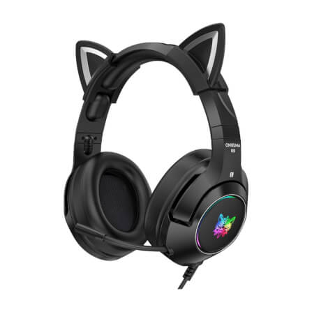 หูฟังเกมมิ่ง ONIKUMA K9 CAT EARS GAMING HEADSET - สีดำ (7.1)_0