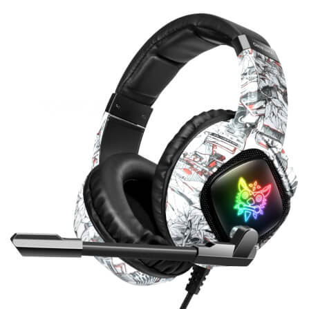 หูฟังเกมมิ่ง ONIKUMA K19 GAMING HEADSET - ลายพลางสีขาว_0