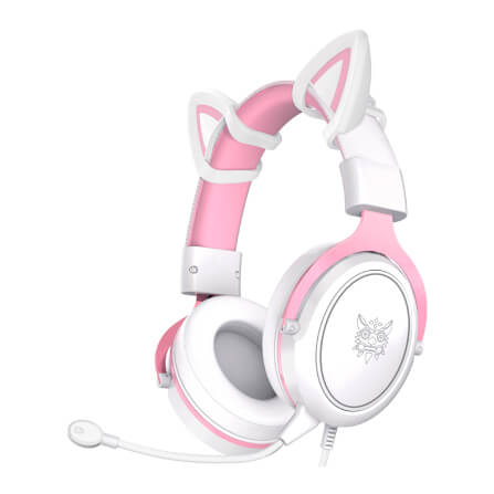หูฟังเกมมิ่ง ONIKUMA X10 CAT EARS GAMING HEADSET - สีขาว_0