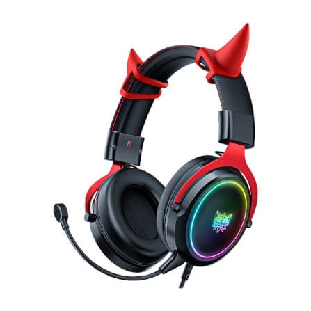 หูฟังเกมมิ่ง ONIKUMA X10 CAT EARS GAMING HEADSET - DEVIL HORN_0
