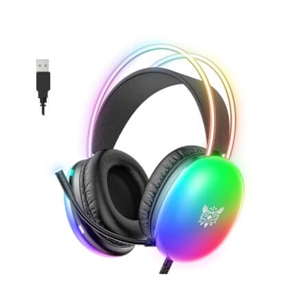 หูฟังเกมมิ่ง ONIKUMA X25 RGB GAMING HEADSET - สีดำ (7.1)