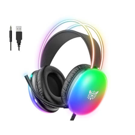 หูฟังเกมมิ่ง ONIKUMA X25 RGB GAMING HEADSET - สีดำ (3.5)